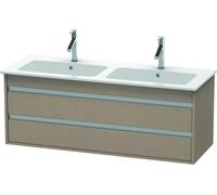Duravit Ketho bâti-support lavabo suspendu, 1270x480x475 mm, 2 tiroirs, pour ME by Starck 233613, KT643207575, Couleur: Décor en lin