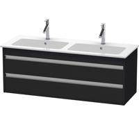 Ketho Duravit vasque KT643201616 127x47,5x48cm, 2 tiroirs, suspendu, chêne noir