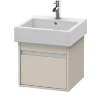 Duravit Ketho bâti-support lavabo suspendu, 450x410x440 mm, 1 tiroir, pour lavabos Vero 045450, KT668509191, Couleur: Décor taupe mat