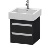 Duravit Ketho bâti-support lavabo suspendu, 450x480x440 mm, 2 tiroirs, pour lavabos Vero 045450, KT663501616, Couleur: Décor chêne noir