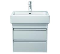 Ketho Duravit vasque KT663601818 55 x 44 cm, blanc mat, 2 tiroirs, suspendu