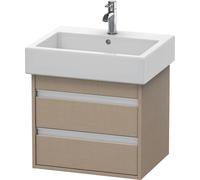 Duravit Ketho bâti-support lavabo suspendu, 550x480x440 mm, 2 tiroirs, pour lavabos Vero 045460, KT663607575, Couleur: Décor en lin