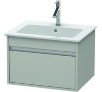 Duravit Bâti-support lavabo suspendu Ketho 600×410×475 mm 1 tiroir Décor gris béton mat KT641800707
