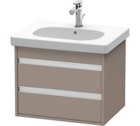 Duravit Ketho bâti-support lavabo suspendu, 600x480x455 mm, 2 tiroirs, pour D-Code, KT665004343, Couleur: Décor basalte mat
