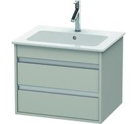 Duravit Ketho bâti-support lavabo suspendu, 600x480x475 mm, 2 tiroirs, pour ME by Starck 233663, KT642800707, Couleur: Décor gris béton mat