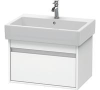 Duravit Ketho bâti-support lavabo suspendu, 650x410x440 mm, 1 tiroir, pour lavabos Vero 045470, KT668401818, Couleur: Décor blanc mat