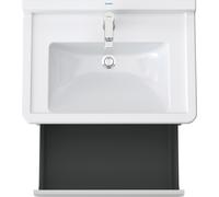 Duravit Ketho bâti-support lavabo suspendu, 650x410x455 mm, 1 tiroir, pour Starck 3 030470, KT666301818, Couleur: Décor blanc mat