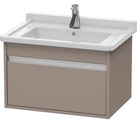 Duravit Ketho bâti-support lavabo suspendu, 650x410x455 mm, 1 tiroir, pour Starck 3 030470, KT666304343, Couleur: Décor basalte mat