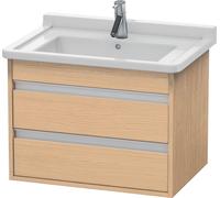 Duravit Ketho bâti-support lavabo suspendu, 650x480x455 mm, 2 tiroirs, pour Starck 3 030470, KT664303030