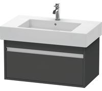 Duravit Ketho bâti-support lavabo suspendu, 800x410x455 mm, 1 tiroir, pour lavabos Vero 032985, KT669004949, Couleur: Décor graphite mat