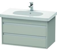 Duravit Ketho bâti-support lavabo suspendu, 800x480x455 mm, 2 tiroirs, pour D-Code, KT664700707, Couleur: Décor gris béton mat