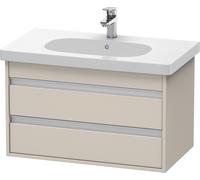 Duravit Ketho bâti-support lavabo suspendu, 800x480x455 mm, 2 tiroirs, pour D-Code, KT664709191, Couleur: Décor taupe mat