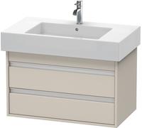 Duravit Ketho bâti-support lavabo suspendu, 800x480x455 mm, 2 tiroirs, pour lavabos Vero 032985, KT664009191, Couleur: Décor taupe mat