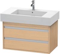 Duravit Ketho bâti-support lavabo suspendu, 800x480x455 mm, 2 tiroirs, pour lavabos Vero 032985, KT664003030, Couleur: Décor chêne naturel