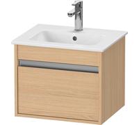 Duravit Ketho bâti-support lavabo suspendu, Compact, 500x410x412 mm, 1 tiroir, pour ME by Starck 233653, KT640403030, Couleur: Décor chêne naturel