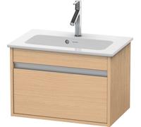 Duravit Bâti-support lavabo suspendu Ketho KT642203030 Compact 600×410×385 mm 1 tiroir Chêne naturel