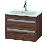 Duravit Bâti-support lavabo suspendu Ketho KT645202121 Compact 600×480×385 mm 2 tiroirs Noyer foncé