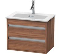 Duravit Bâti-support lavabo suspendu Ketho KT645207979 Compact 600×480×385 2 tiroirs noyer naturel