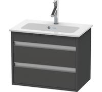 Duravit Meuble sous-vasque Ketho KT645204949 Compact 600x480x385 mm, 2 tiroirs, graphite mat