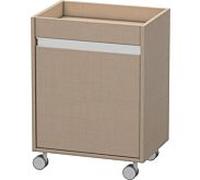 Caisson à roulettes Duravit Ketho, 500x670x360 mm, 1 porte, charnières à droite, KT2530R7575, Couleur: Décor en lin