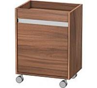 Caisson à roulettes Duravit Ketho, 500x670x360 mm, 1 porte, charnières à droite, KT2530R7979, Couleur: Décor noyer naturel