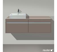 Duravit Ketho Meuble avec plan de toilette, KT6697L4343,