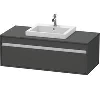 Duravit Meuble sous-vasque Ketho KT679604949 120 x 55 cm Graphite mat 1 tiroir suspendu