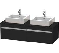 Duravit Ketho meuble sous-vasque KT6697B1616 140x55x42,6cm, pour Aufsatzbecken , découpe des deux côtés, chêne noir