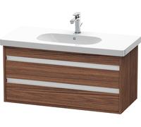 Duravit Ketho meuble sous-lavabo suspendu, 1000x480x455 mm, 2 tiroirs, pour D-Code, KT664802121, Couleur: Décor noyer foncé