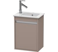Ketho Duravit vasque KT6417R4343 40x28,5x55cm, suspendu, porte à droite, basalte mat