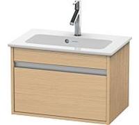 Duravit Bâti-support lavabo suspendu Ketho KT642203030 Compact 600×410×385 mm 1 tiroir Chêne naturel