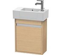 Ketho Duravit vasque KT6629R3030 45x22,5x55cm, suspendu, porte à droite, chêne naturel