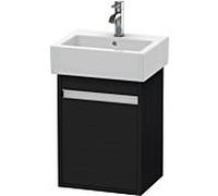 Duravit Ketho bâti-support de lavabo suspendu, 400x550x320 mm, 1 porte, charnières à gauche, pour lave-mains Vero 070445, KT6630L1616, Couleur: Décor chêne noir