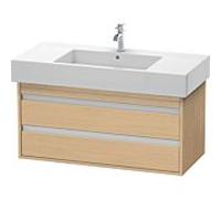 Duravit Ketho meuble sous-vasque KT664103030 100 x 45,5 cm, Eiche natur , 2 tiroirs, suspendu