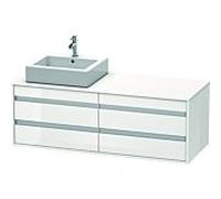 Duravit Ketho Meuble avec plan de toilette, KT6657L2222,
