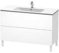 Duravit L-Cube armoire 122x48.1x70.4 cm sous-lavabo sur pied blanc LC662801818