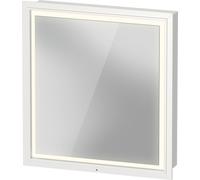 Duravit L-Cube armoire de toilette avec éclairage LED, blanc, 650x155x700mm, 1 porte, charnière à droite, Touch-LED, prise E, LC7650R18181000