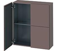 Duravit Meuble suspendu L-Cube LC116704343, 2 portes, 70×24,3×80 cm, basalte mat
