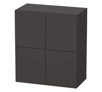 Duravit L-Cube armoire moyenne haute LC117708080 70x36,3x80cm, 2 portes, graphite super mat