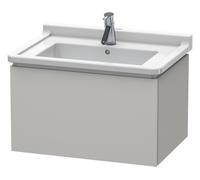 Duravit L-Cube bâti-support de lavabo suspendu, 1 tiroir, 670x408x469mm, LC616400707, Couleur: DÃ©cor gris bÃ©ton mat