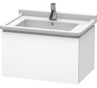 Duravit L-Cube bâti-support de lavabo suspendu, 1 tiroir, 670x408x469mm, LC616401818, Couleur: Décor blanc mat