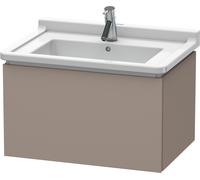 Duravit L-Cube bâti-support de lavabo suspendu, 1 tiroir, 670x408x469mm, LC616404343, Couleur: Décor basalte mat