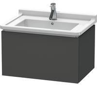 Duravit L-Cube bâti-support de lavabo suspendu, 1 tiroir, 670x408x469mm, LC616404949, Couleur: Décor graphite mat