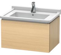 Duravit L-Cube bâti-support de lavabo suspendu, 1 tiroir, 670x408x469mm, LC616407171, Couleur: Placage chêne méditerranéen en bois véritable