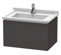 Duravit L-Cube bâti-support de lavabo suspendu, 1 tiroir, 670x408x469mm, LC616408080, Couleur: Décor graphite super mat
