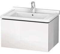 Duravit L-Cube bâti-support de lavabo suspendu, 1 tiroir, 670x408x469mm, LC616408383, Couleur: Décor taupe super mat