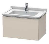 Duravit L-Cube bâti-support de lavabo suspendu, 1 tiroir, 670x408x469mm, LC616409191, Couleur: DÃ©cor taupe mat