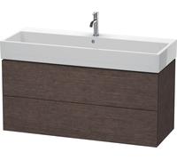 Duravit Bâti-support lavabo suspendu L‑Cube LC627907272 – 2 tiroirs, 1184×544×459 mm, chêne foncé