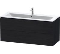 L-Cube Duravit vasque LC624301616 122 x 48, 2000 cm, chêne noir, 2 tiroirs, suspendu