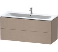 Duravit Armoire sous-lavabo suspendue L-Cube LC624307575 122×48,1×55 cm 2 tiroirs Blanc